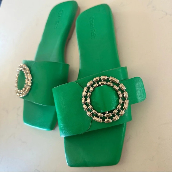 Open Edit Lely Slide sandal in green Size: 5M - Picture 4 of 6